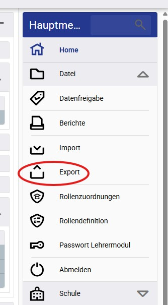 SaxSVS Export Schritt 1