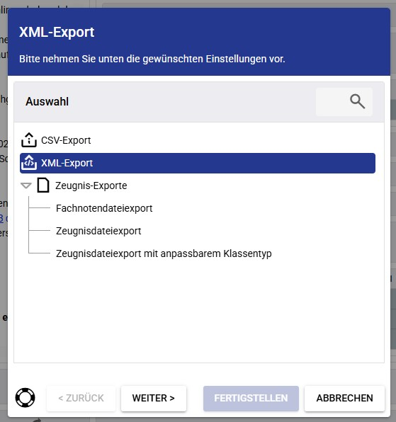 SaxSVS Export Schritt 2