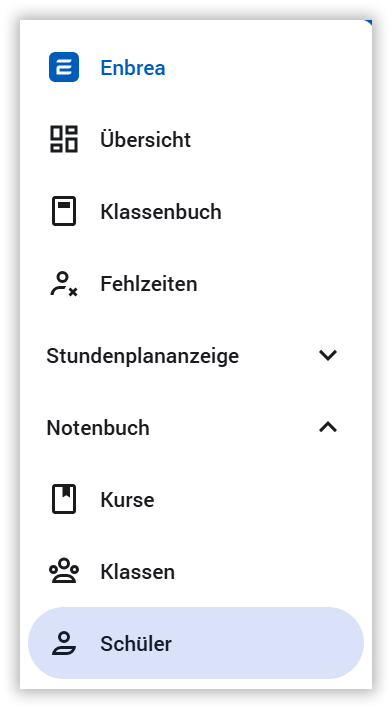 Navigationsmenü Schüler Navigationsmenü Schüler